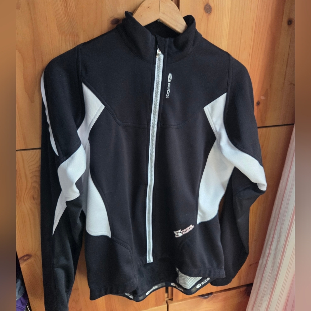 Sugoi RS Zero Women's Black & White Softshell Cycling Jacket Size Large